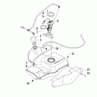 1000 Mud Pro Топливный бак