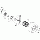 DVX 90 Front wheel and brake assemblies