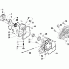 DVX 90 Right crankcase and cover assembly