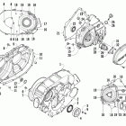 400 TRV Крышки сцепления ,ремня и магнето