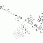 DVX 90 Rear axle and brake assembly