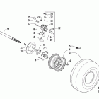 300 Utility Задние колеса,ось и тормоза