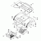 1000 Mud Pro Задний багажник ,крыло и подножки