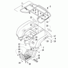 700s H1 EFI Задний багажник ,крыло и подножки
