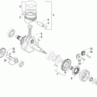 450 EFI Коленчатый ,балансилный вал и поршни