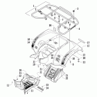 1000 Mud Pro ver2 Задний багажник ,крыло и подножки