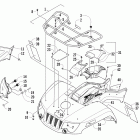 550s EFI Front rack, body panel, and headlight assemblies (...