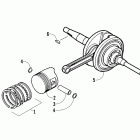 DVX 90 Поршни и коленвал