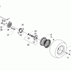 150 Front wheel and brake assemblies