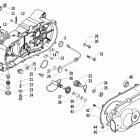 150 Left crankcase and cover assembly