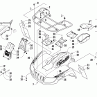 1000 Mud Pro Передний багажник крыло и фара