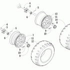 Prowler XT Wheel and tire assembly (optional)