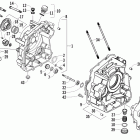 300 Utility Right crankcase and cover assembly
