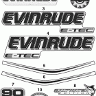 E90DSLSOC Наклейки Белая модель