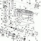 E225FHLSRM Gearcase - fhl, fhx  models