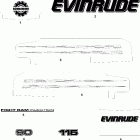 E90FPLSTB Наклейки Белая модель