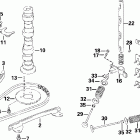 E30EL4SIC 4-Stroke, Elec. Start, 20 IN. shaft Camshaft & valve
