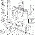 E65WRLSIR commercial, rope start, 20 in shaft Редуктор