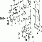 E70PL4SIA 4-Stroke, Elec. Start, TNT, Blue, 20 IN. shaft Выпускной коллектор