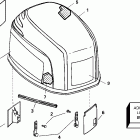 E105WELSIF commercial, elec start, 20 in shaft Engine cover - wp models