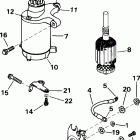 E15EL4SID 4-stroke, elec start, 20 in shaft Стартер и электромагнитный клапан