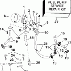 E65WELSIR Commercial, elec start, 20 in shaft Топливный насос и фильтр