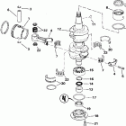 E55WRYSIR commercial, rope start, 25 in shaft Коленчатый вал & Поршень