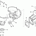 E2WRSIR Commercial, Rope Start, Tiller, 15 IN. shaft Cylinder & crankcase, reed valve