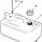 J25RVSID rope start, tiller, 15 in shaft, wht Топливный бак - 6 галлон