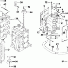 E30EL4SIC 4-Stroke, Elec. Start, 20 IN. shaft Цилиндр & Картер