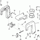 J3RTVSIA Commercial, Rope Start, Tiller, 15 IN. shaft, wht Stern bracket & swivel bracket