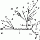 E15EL4SID 4-stroke, elec start, 20 in shaft Motor cable - remote electric