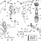 E105WELSIF commercial, elec start, 20 in shaft Топливный насос и фильтр