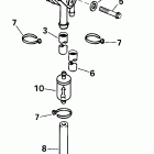 E5RL4SIE 4-stroke, rope start, tiller, 20 in shaft Насос топливный