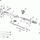 E105WRLSIF commercial, rope start, 20 in shaft Румпель
