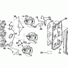 E65WRLSIR commercial, rope start, 20 in shaft Intake manifold & air silencer