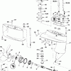 E5RL4SIE 4-stroke, rope start, tiller, 20 in shaft Редуктор