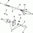 E15EL4SID 4-stroke, elec start, 20 in shaft Ignition switch & cable - 9.9
