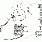 J3RTVSIA Commercial, Rope Start, Tiller, 15 IN. shaft, wht Ручной стартер