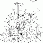 E105WELSIF commercial, elec start, 20 in shaft Stern & swivel bracket - 105we models
