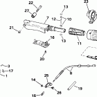 J15WRSIR commercial, rope start, tiller, 15 in shaft Румпель