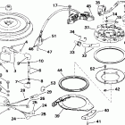 J25RVSID rope start, tiller, 15 in shaft, wht Зажигание