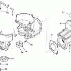 J2WRSSC Commercial, Rope Start, Tiller, 15 IN. shaft Cylinder & crankcase, reed valve