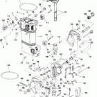 J25PL3SSB 3 Cyl, Elec. Start, TNT, 20 IN. shaft Midsection - manual tilt - a, k, r, rl, e, el, tel