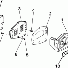 J8RSSB Rope Start, Tiller, 15 IN. shaft Впускной коллектор