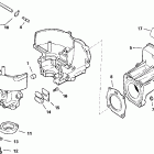 J3RTSSR Rope Start, Tiller, 15 in. shaft Cylinder & crankcase, reed valve