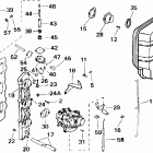 J25PL3SSB 3 Cyl, Elec. Start, TNT, 20 IN. shaft Впускной коллектор и глушитель