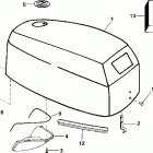 E6RL4SSB 4-Stroke, Rope Start, Tiller, 20 IN. Shaft Капот