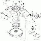 J8RSSB Rope Start, Tiller, 15 IN. shaft Ручной стартер