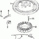 E40PL4SSC 4-Stroke, Elec Start, TNT, 20 IN. shaft Маховик